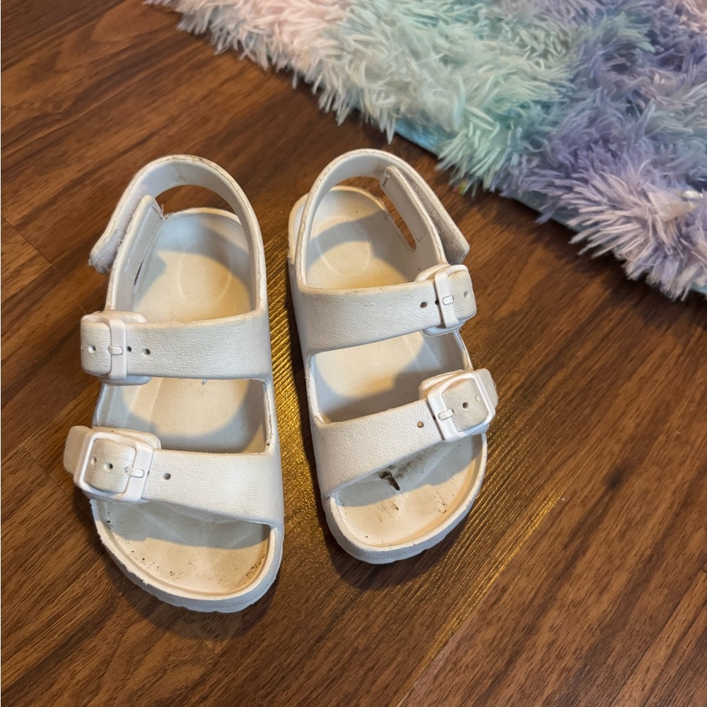 Kids White Sandals